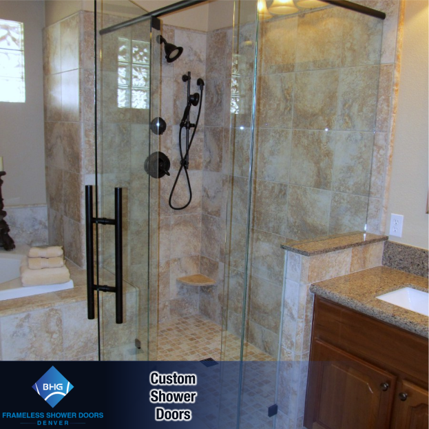 3 frameless shower doors denver custom glass enclosure